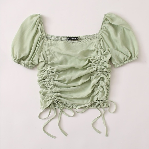 Shein Green Cropped Top - Picture 1 of 6
